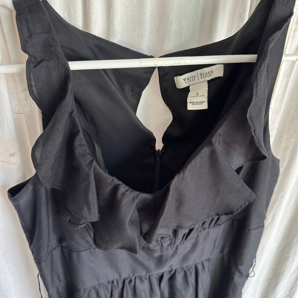 White House Black Market Black Sleeveless Dress